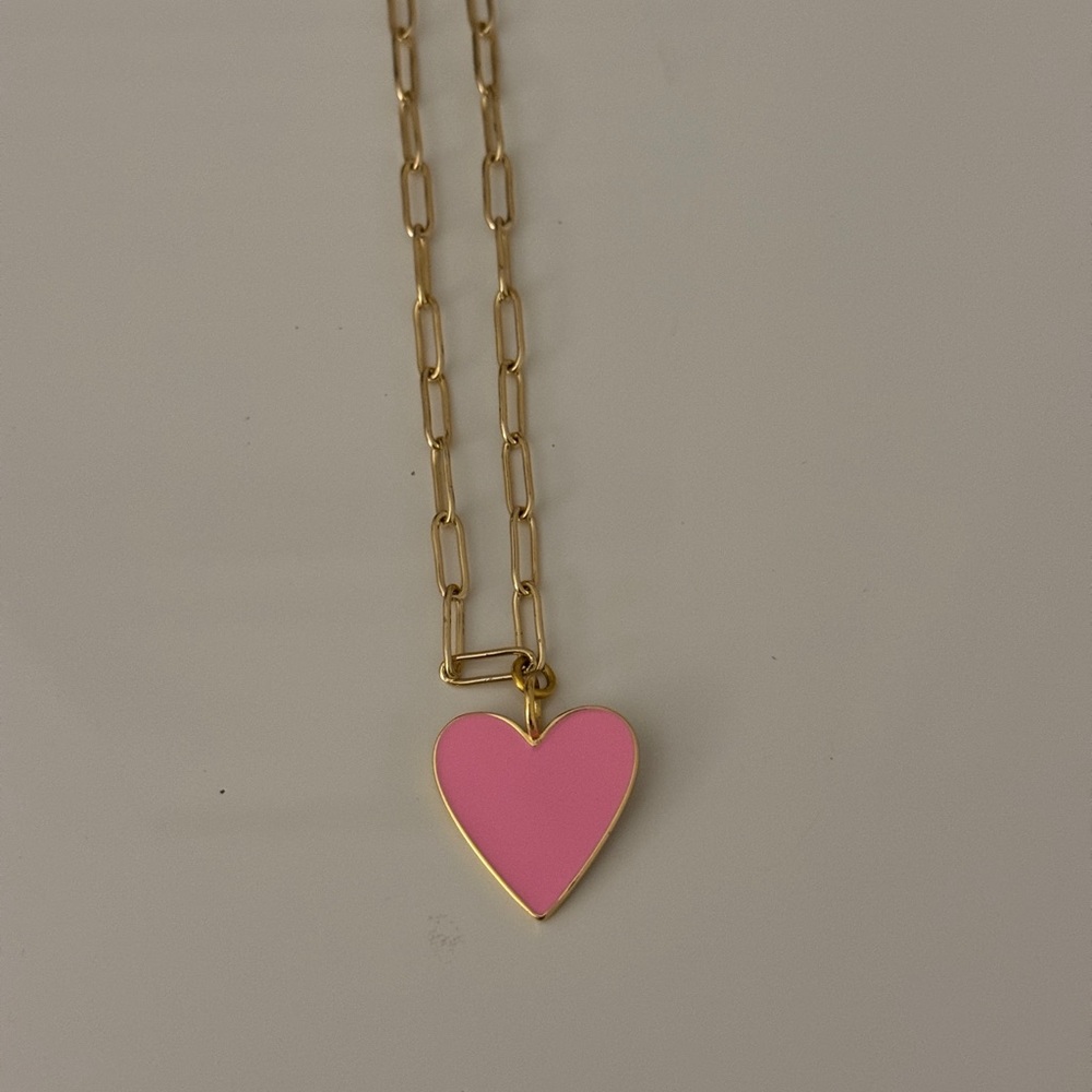 Pink Heart Necklace